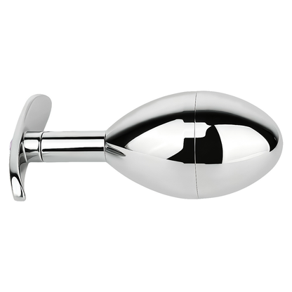 304 Stainless Steel Anal Plug Keyholder with Cooling & Warming Chamber