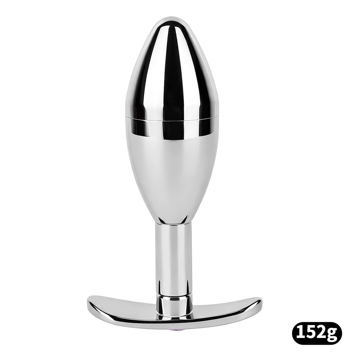 304 Stainless Steel Anal Plug Keyholder with Cooling & Warming Chamber