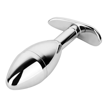 304 Stainless Steel Anal Plug Keyholder with Cooling & Warming Chamber