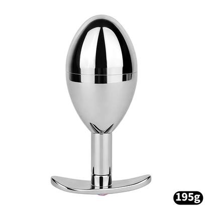 304 Stainless Steel Anal Plug Keyholder with Cooling & Warming Chamber