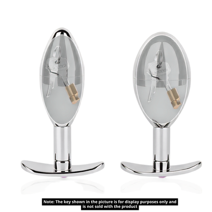 304 Stainless Steel Anal Plug Keyholder with Cooling & Warming Chamber