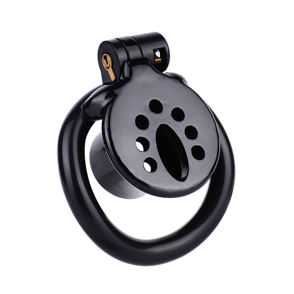 Micro Flat Inverted Chastity Cage with 4 Base Rings and Strap Negative ...
