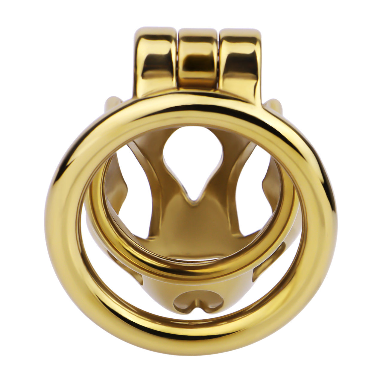 Gold Metal Cobra Chastity Cage - S/M/L