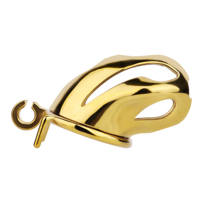 Gold Metal Cobra Chastity Cage - S/M/L