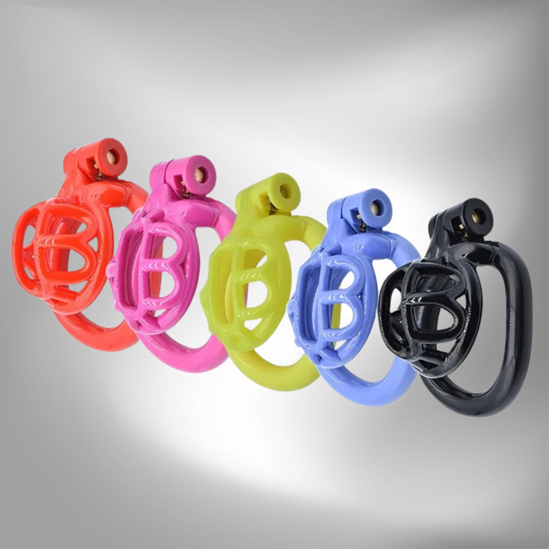 small turtle breathable chastity cage colorful flat cock cage