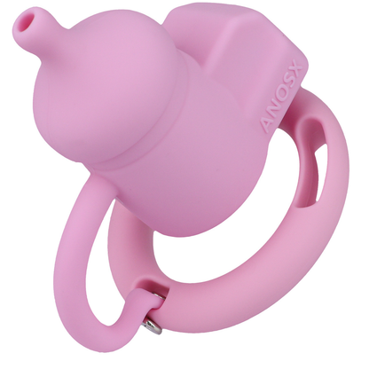 Silicone Baby Bottle Chastity Cage Soft Touch Comfy Cock Lock for Men and Sissy