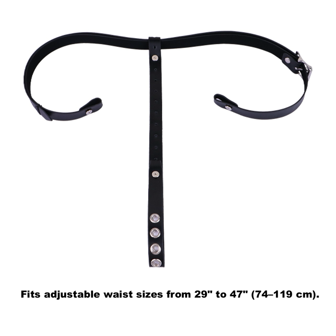 3-way adjustable PU strap for chastity cages