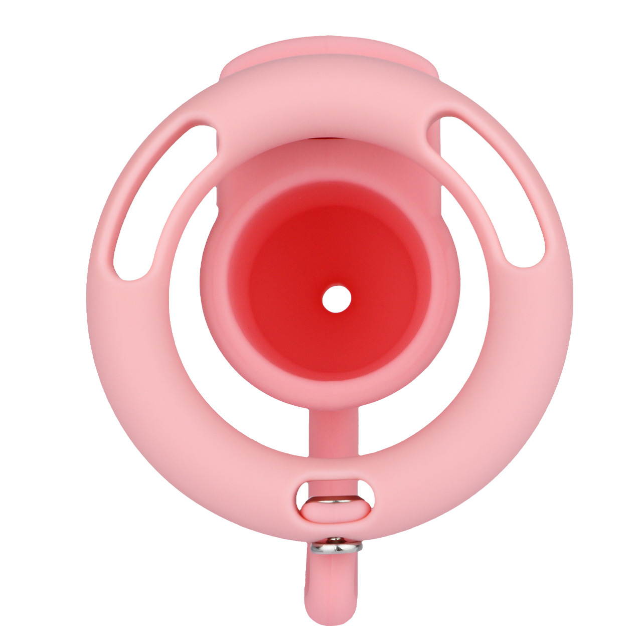 Silicone Baby Bottle Chastity Cage Soft Touch Comfy Cock Lock for Men and Sissy