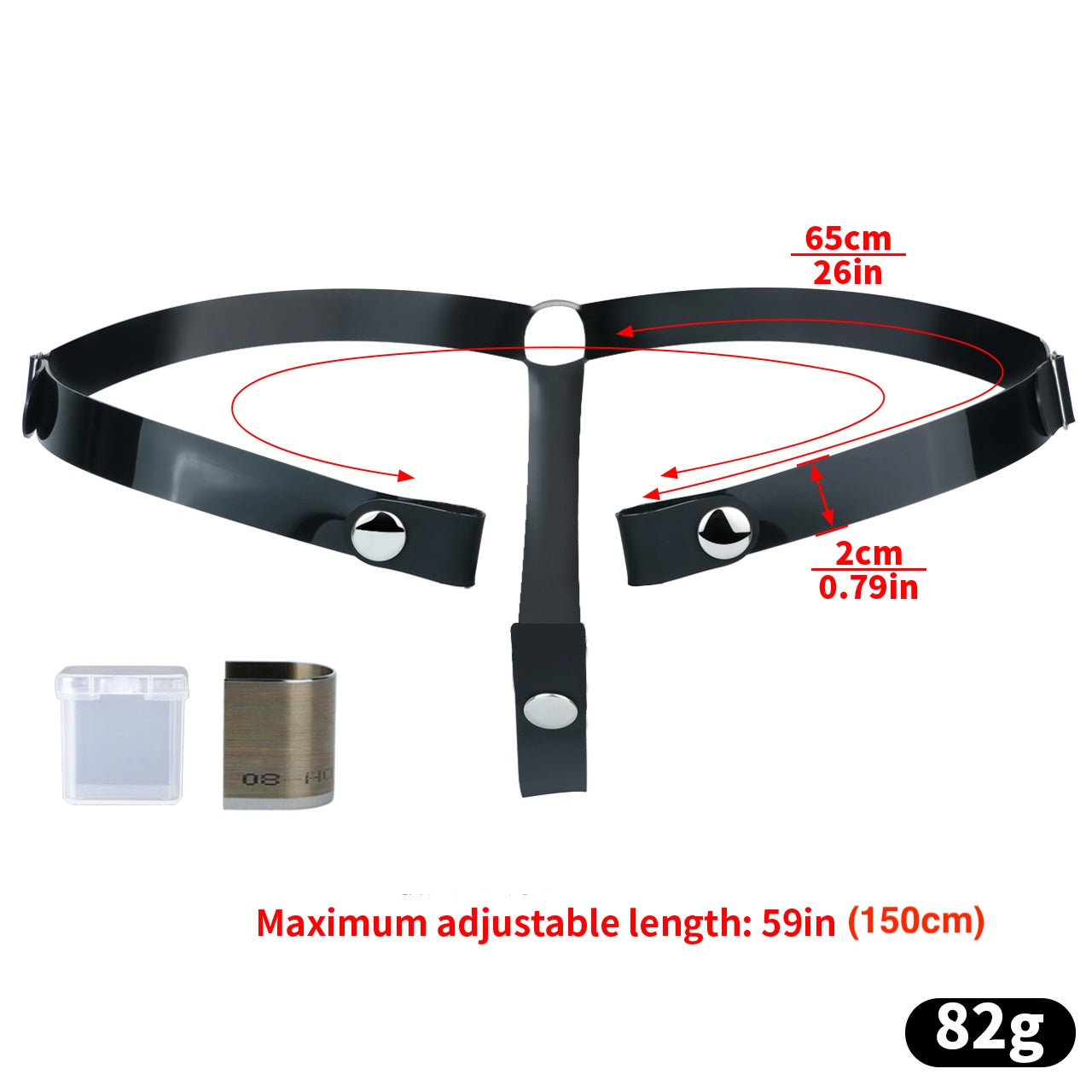 Soft Slicone Strap for Chastity Cages CockCage Belt for Men and Sissy - Light Pink & Black