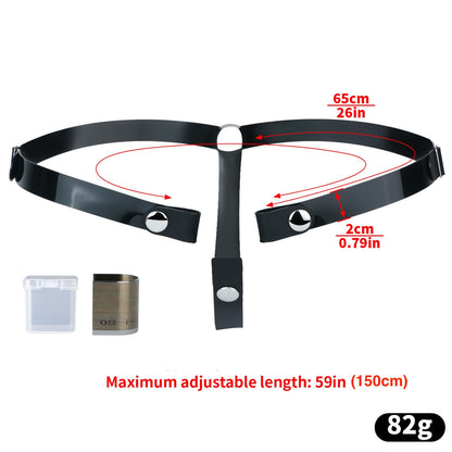 Soft Slicone Strap for Chastity Cages CockCage Belt for Men and Sissy - Light Pink & Black