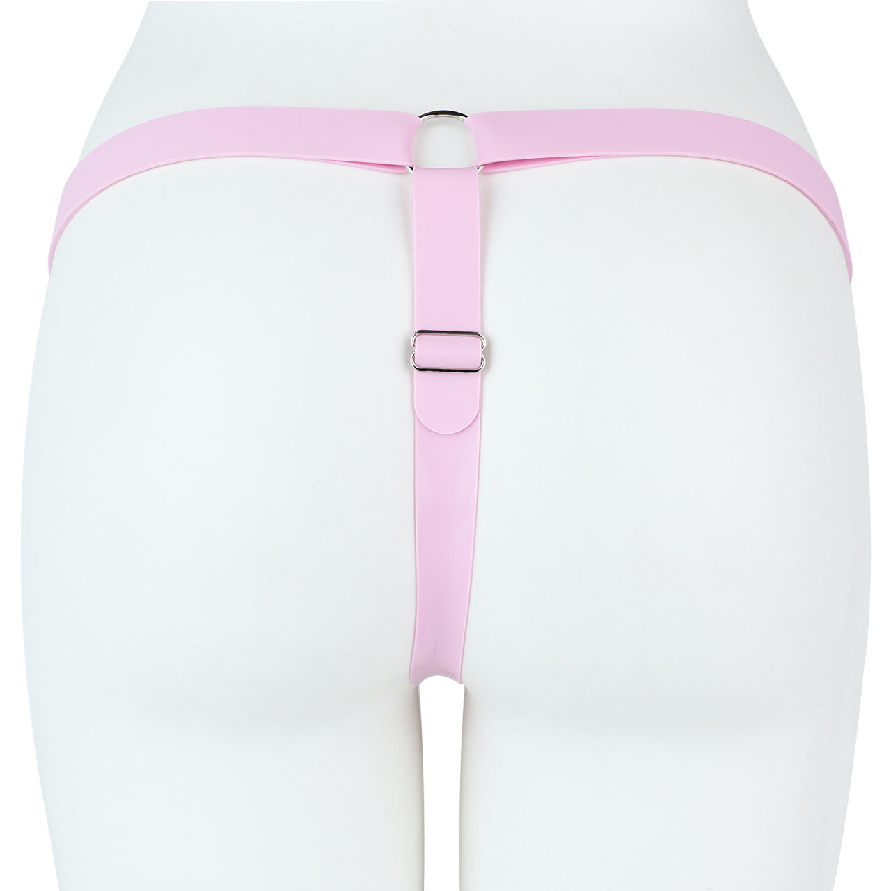 Soft Slicone Strap for Chastity Cages CockCage Belt for Men and Sissy - Light Pink & Black