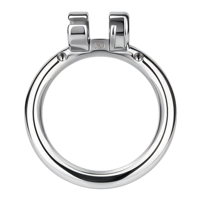 Flat & Inverted  Stainless Steel Chastity Cage - Small to Large Inverted Plugs