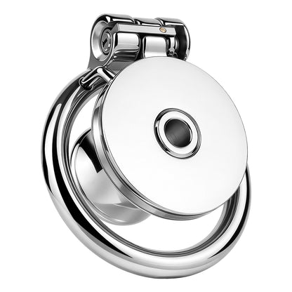 Flat & Inverted  Stainless Steel Chastity Cage - Small to Large Inverted Plugs