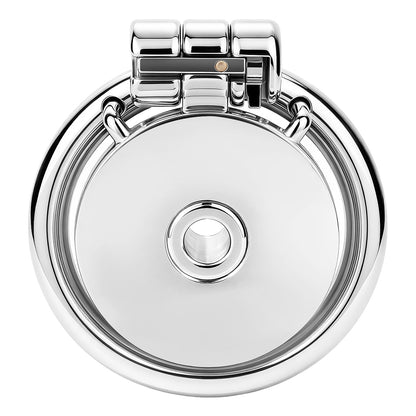 Flat & Inverted  Stainless Steel Chastity Cage - Small to Large Inverted Plugs