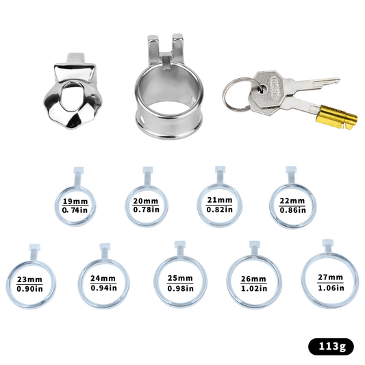 Flat Glans Chastity Lock for Men Male Penis Cock Cage Sex Toy for Gay Sissy Femboys