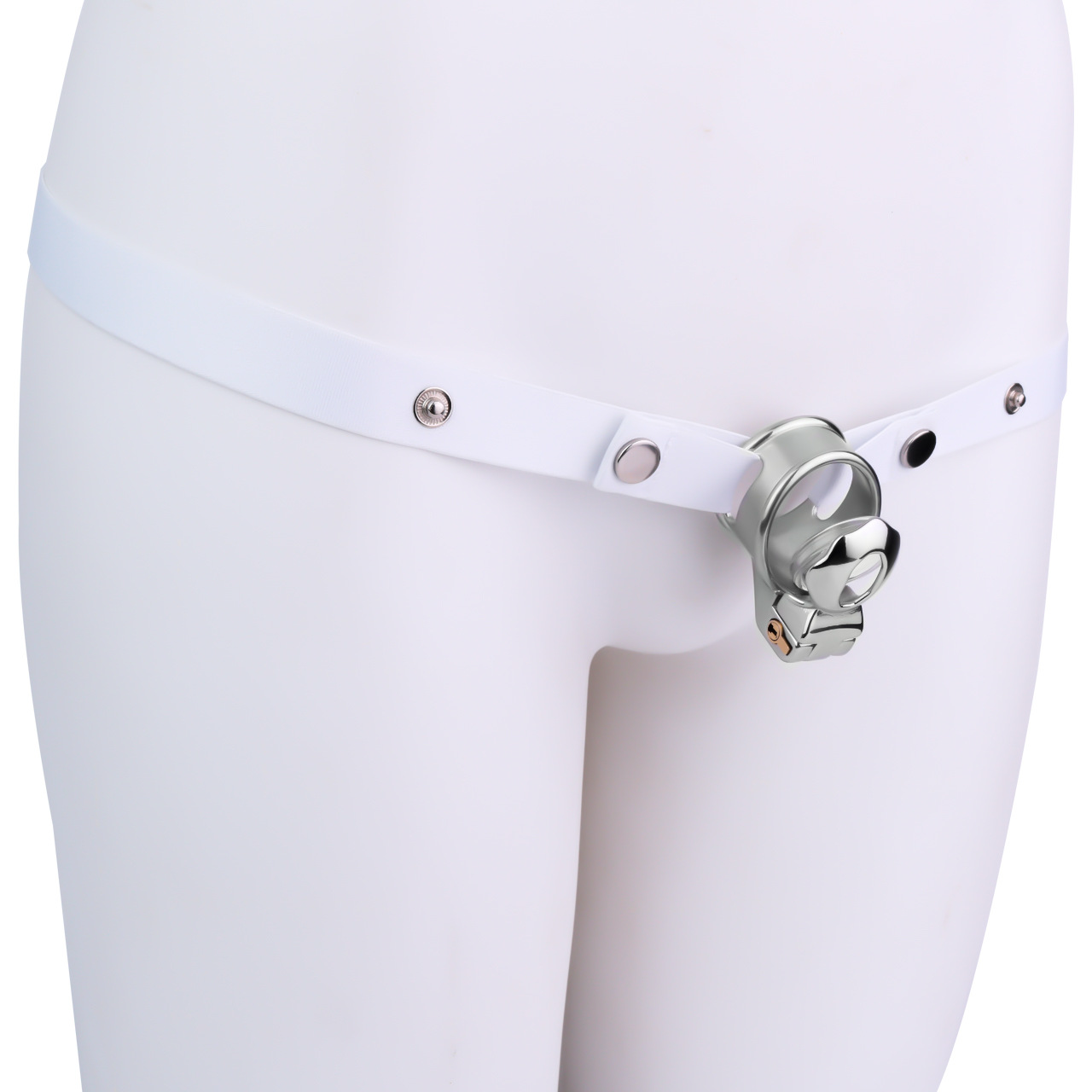Flat Glans Chastity Lock for Men Male Penis Cock Cage Sex Toy for Gay Sissy Femboys