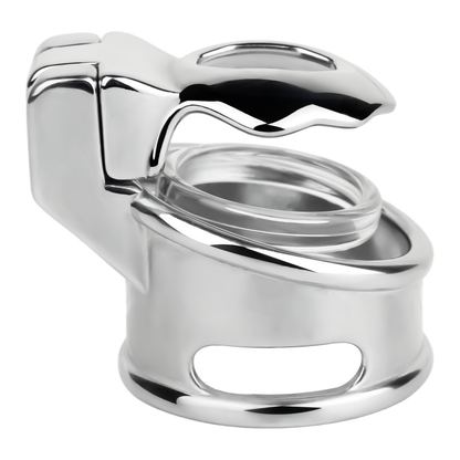 Flat Glans Chastity Lock for Men Male Penis Cock Cage Sex Toy for Gay Sissy Femboys