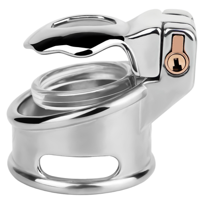 Flat Glans Chastity Lock for Men Male Penis Cock Cage Sex Toy for Gay Sissy Femboys