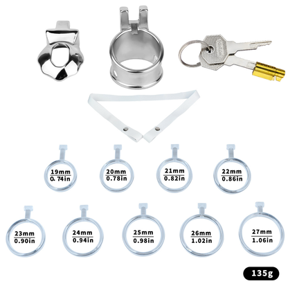 Flat Glans Chastity Lock for Men Male Penis Cock Cage Sex Toy for Gay Sissy Femboys