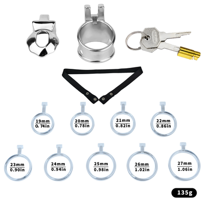 Flat Glans Chastity Lock for Men Male Penis Cock Cage Sex Toy for Gay Sissy Femboys
