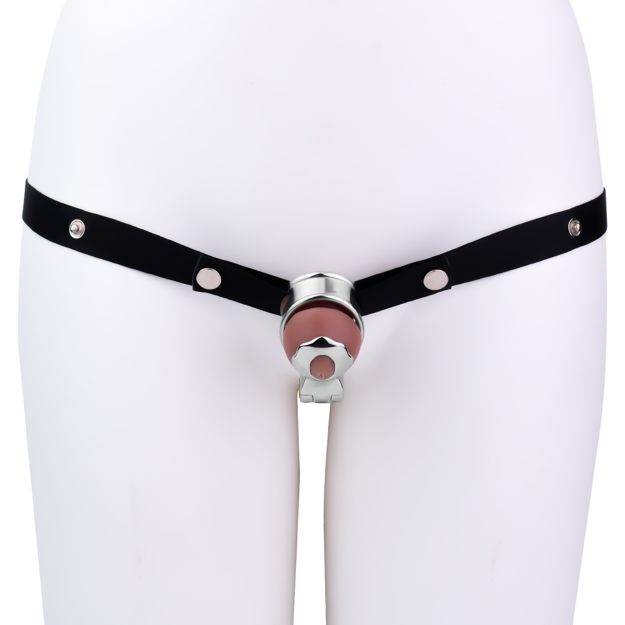 Flat Glans Chastity Lock for Men Male Penis Cock Cage Sex Toy for Gay Sissy Femboys