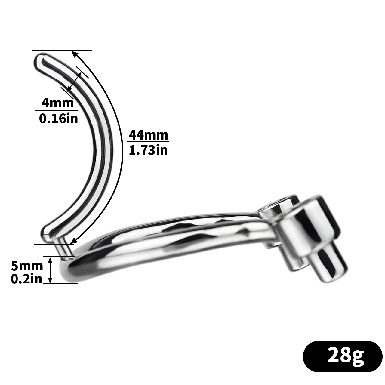 Breathable Stainless Steel PA Chastity Cage Prince Albert Penis Piercing Cock Lock