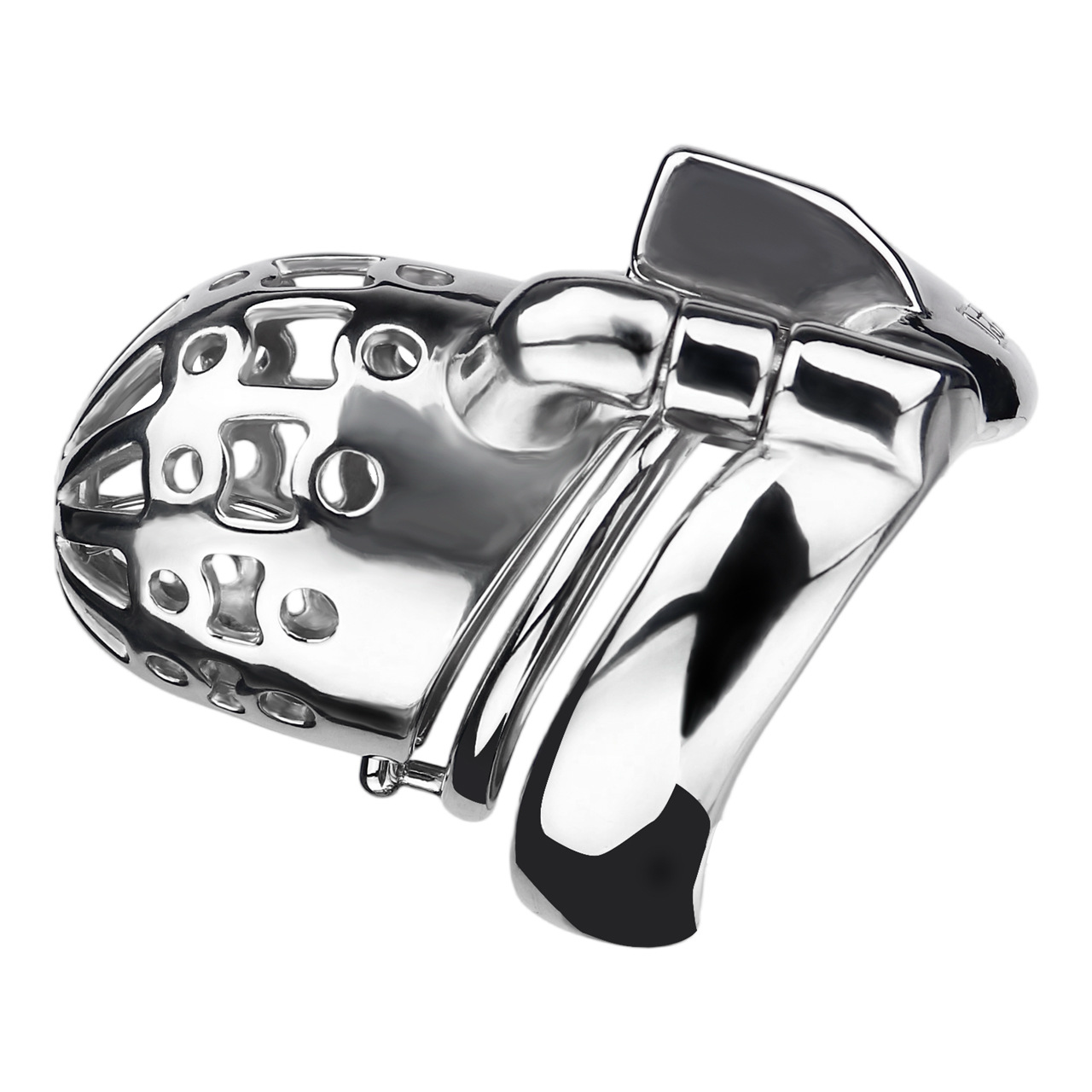 Breathable Stainless Steel PA Chastity Cage Prince Albert Penis Piercing Cock Lock