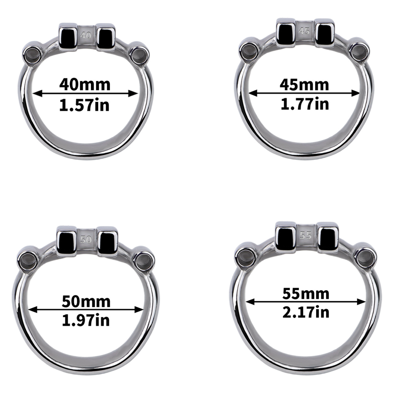 Breathable Stainless Steel PA Chastity Cage Prince Albert Penis Piercing Cock Lock