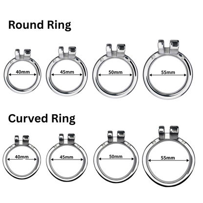 Hollow Cobra Male Chastity Cage - S/M/L/XL Cage Sizes Metal Cock Cage for Men