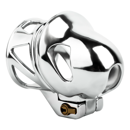 Mens Stainless Steel Glans Chastity Lock Male Cock Cage Penis Work-Out Tool