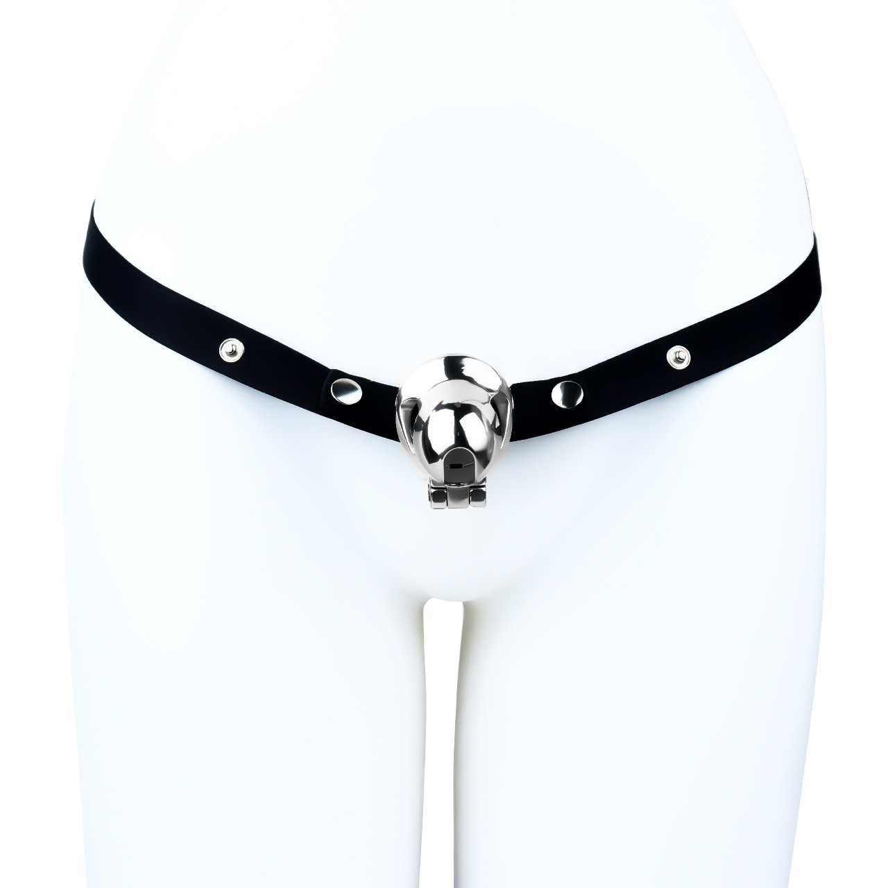 Mens Stainless Steel Glans Chastity Lock Male Cock Cage Penis Work-Out Tool