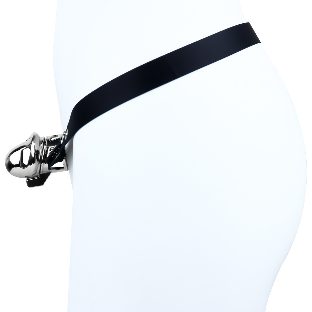 Mens Stainless Steel Glans Chastity Lock Male Cock Cage Penis Work-Out Tool