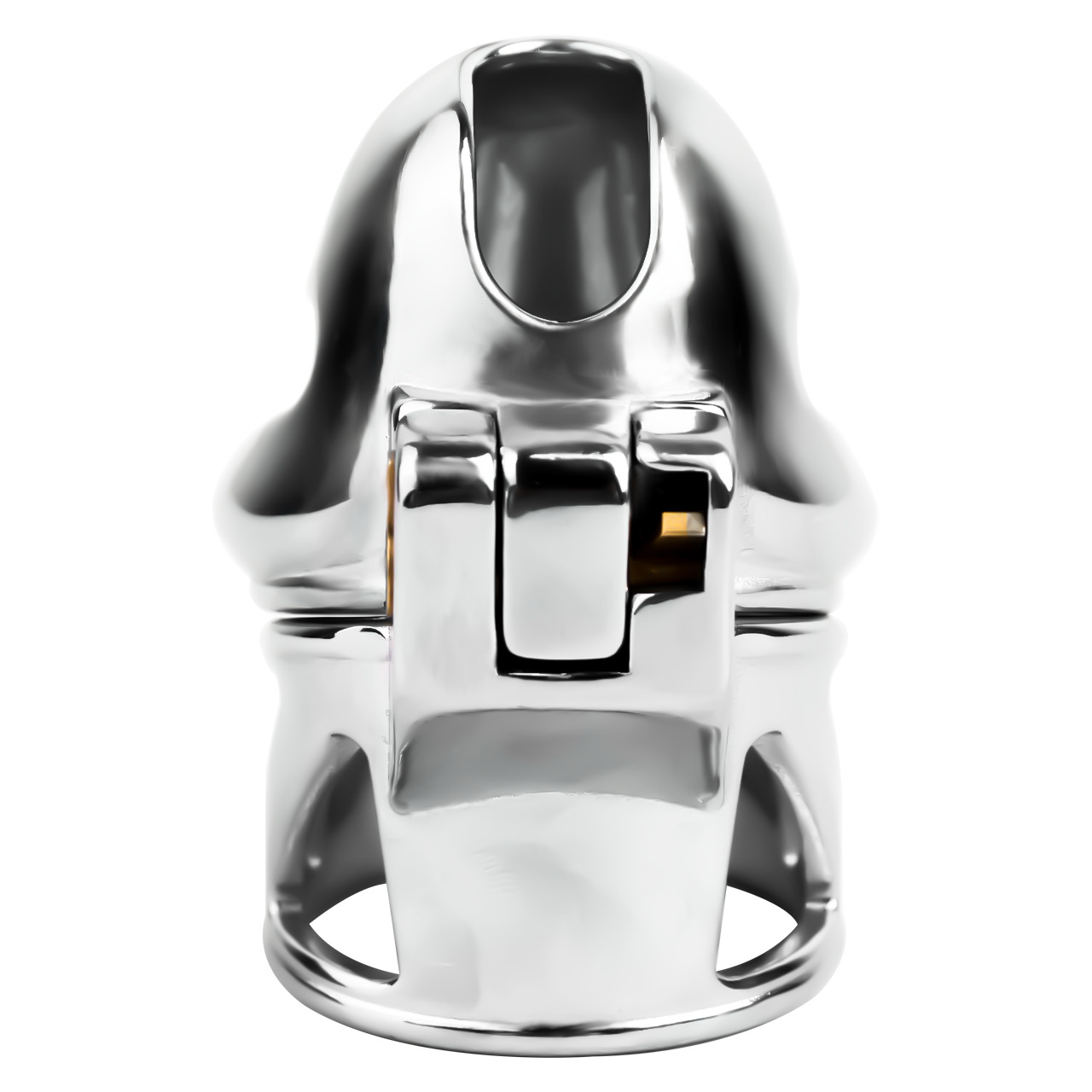 Mens Stainless Steel Glans Chastity Lock Male Cock Cage Penis Work-Out Tool