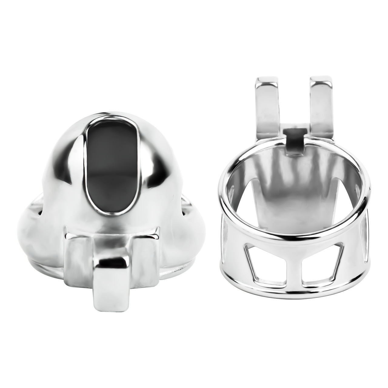 Mens Stainless Steel Glans Chastity Lock Male Cock Cage Penis Work-Out Tool