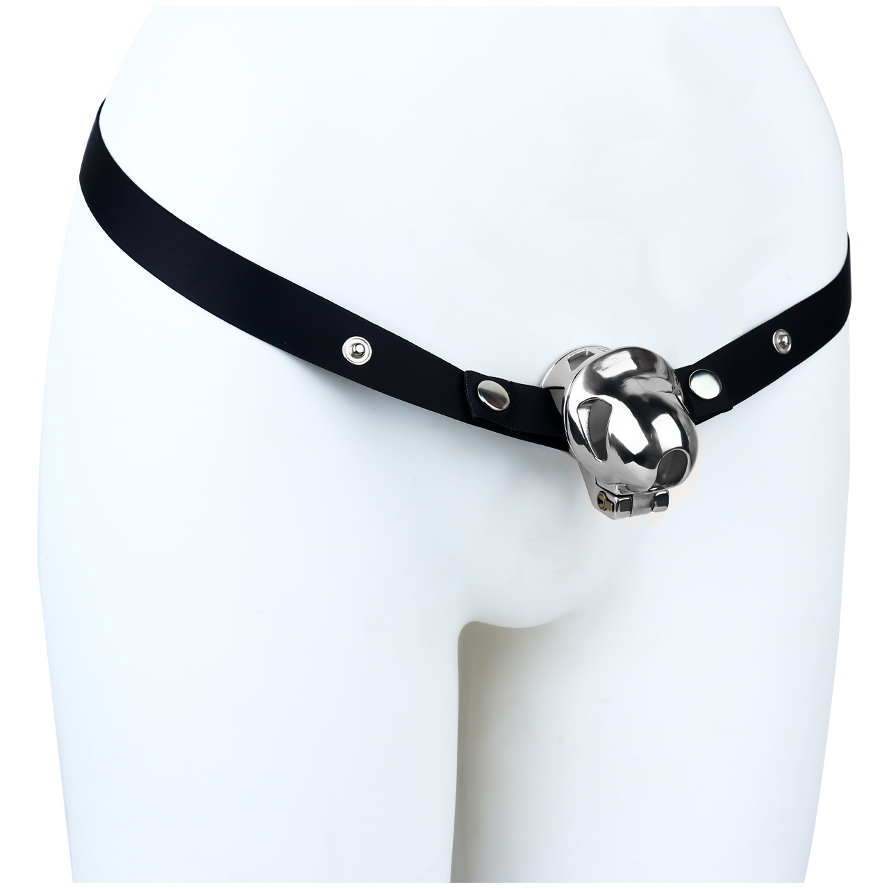 Mens Stainless Steel Glans Chastity Lock Male Cock Cage Penis Work-Out Tool
