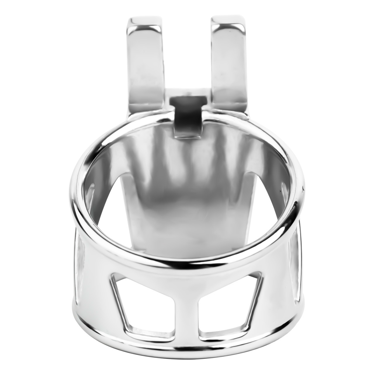 Mens Stainless Steel Glans Chastity Lock Male Cock Cage Penis Work-Out Tool
