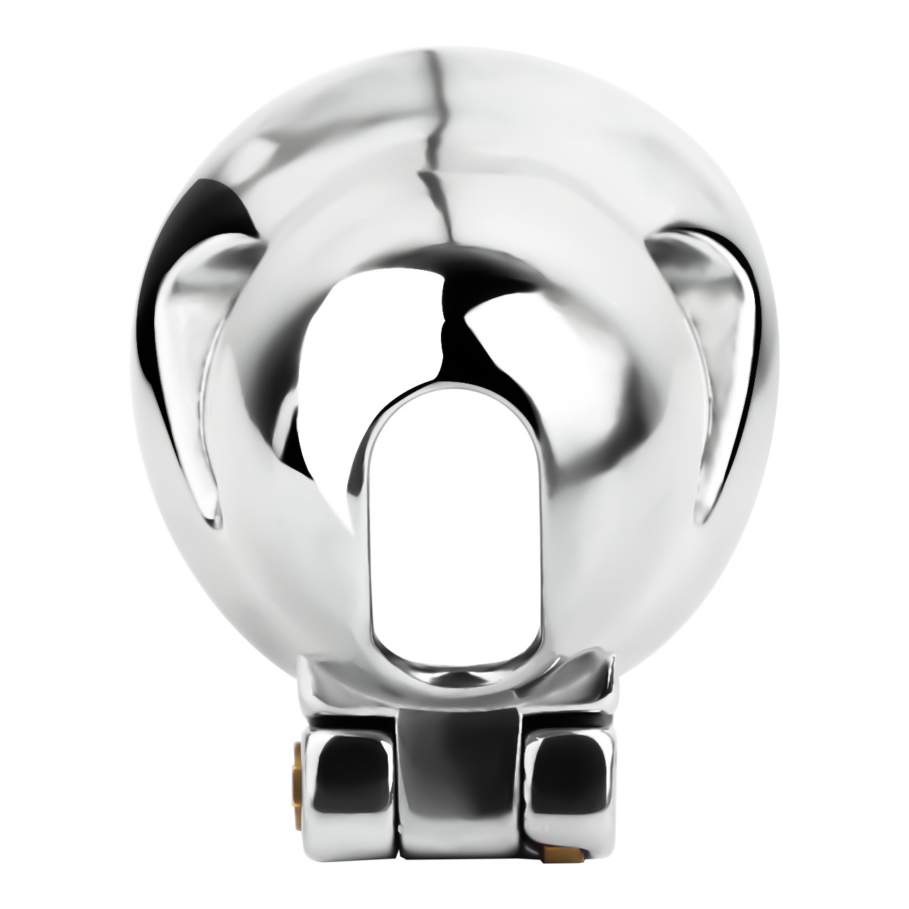 Mens Stainless Steel Glans Chastity Lock Male Cock Cage Penis Work-Out Tool