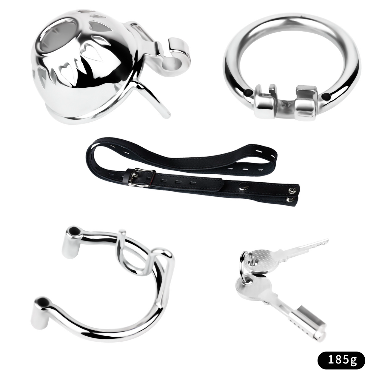 Tiny Cobra PA Chastity Cage Prince Albert Penis Piercing Male Chastity Device