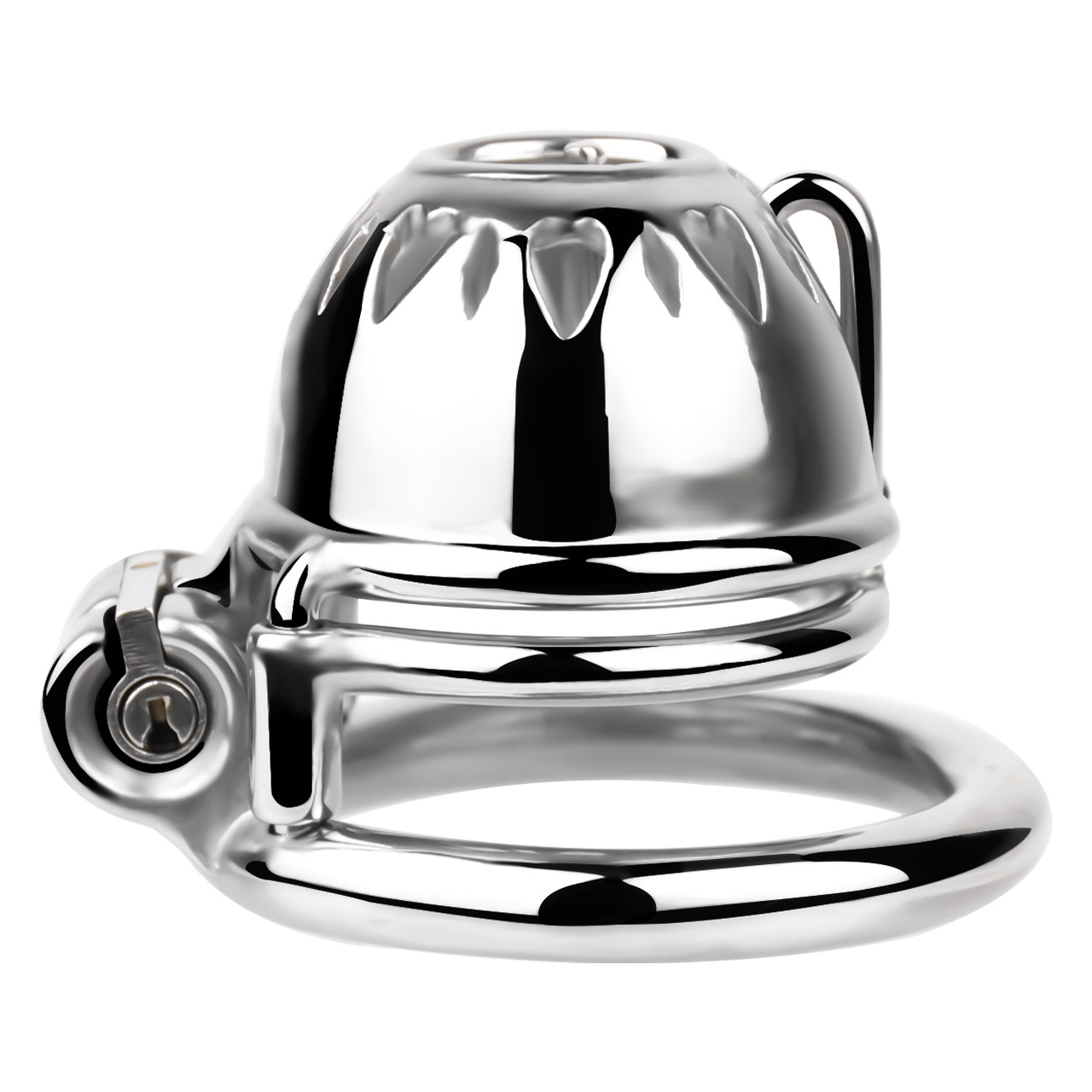 Tiny Cobra PA Chastity Cage Prince Albert Penis Piercing Male Chastity Device