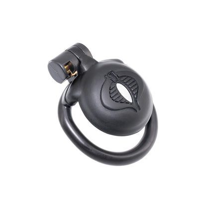 Micro Cobra Chastity Cage Set with 4 Penis Rings Black Mamba Male CockCage BDSM Device Kink Fetish Gear 