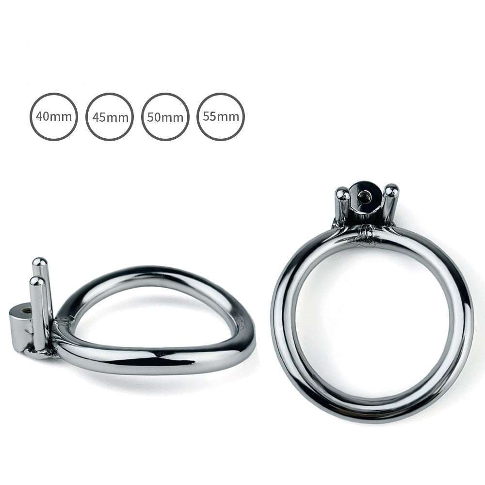 Micro Flat Inverted Chastity Cage Device For Men Metal Negative Penis Cage