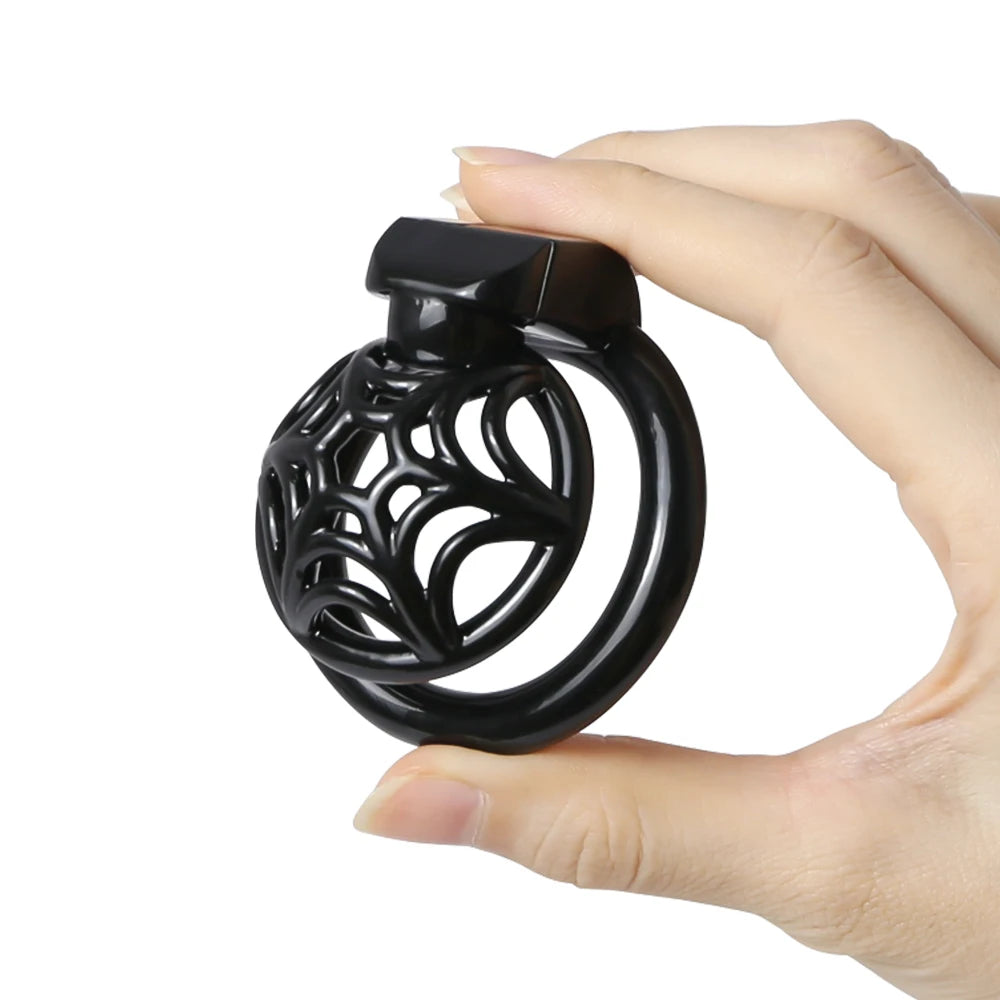 Micro Superlight 3D Printed Resin Spidernet Chastity Cage - KeepMeLocked