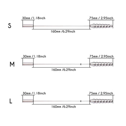 Beaded Thread Metal Urethral Sounding Dilator with Handle Stainless Steel Urethral  Catheter Dilator Penis Plug