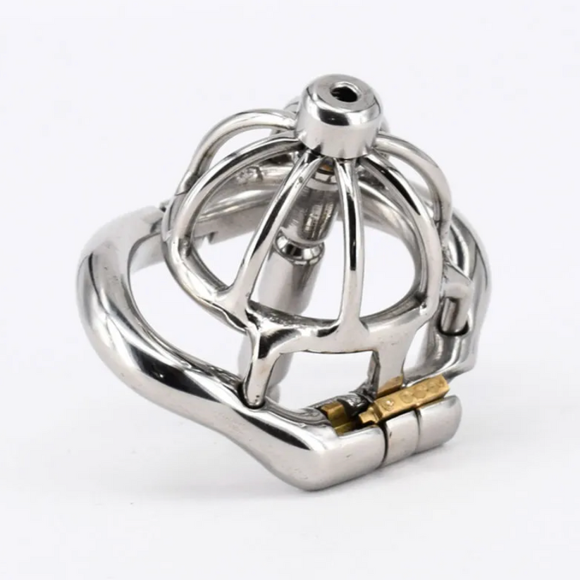 Removable Metal Spiked Chastity Cage with Urethral Stretcher Dilator ...
