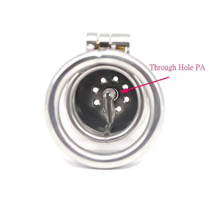 Metal Chastity Cage with Through Hole PA - Cock Cage For Men - KeepMeLocked